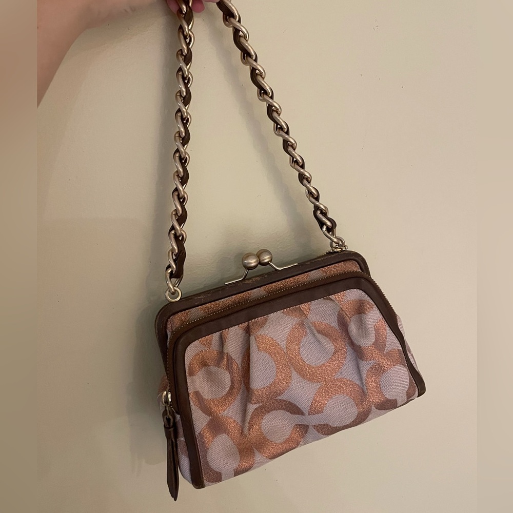 coach vintage kisslock purse rare edition